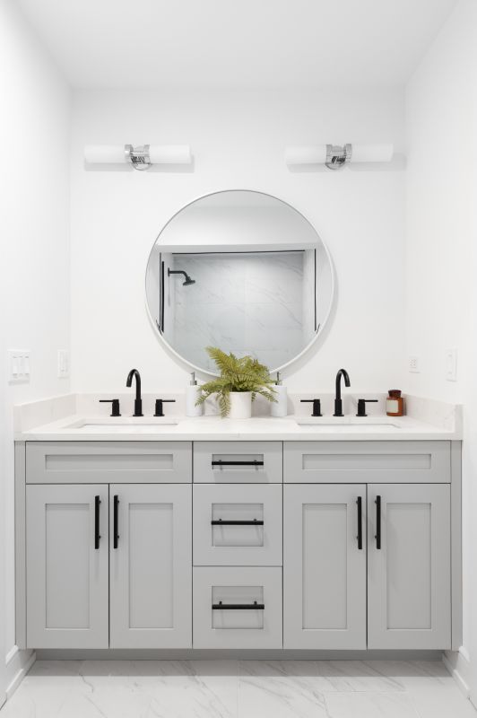 Vanity with dual sinks
